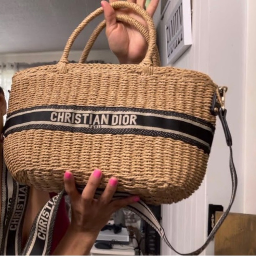 Christian Dior wicker bag Amazon